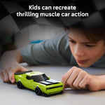 LEGO Speed Champions Dodge Challenger SRT Hellcat Sports Car Toy - Building Set for Learning