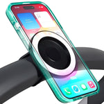 Magnetic Phone Holder for Stroller, Shopping Cart & Golf Push Cart | Handlebar Phone Mount for MagSafe | Strap with Strong Magnet for Mag Safe | Stroller Accessories for Uppababy, Nuna, Bugaboo...