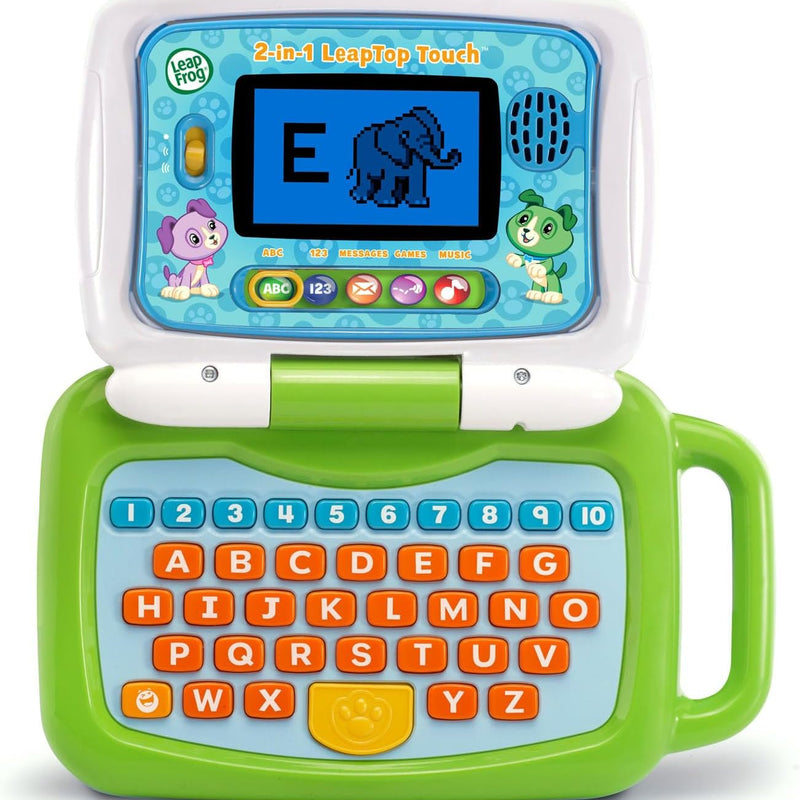 LeapFrog 2-in-1 LeapTop Touch Laptop for Preschoolers, Green