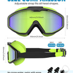 NSSIW Swim Goggles Swimming Kids-Goggles: Anti Fog No Leak with Nose Clip Earplugs for Girls Boys Youth 6-14 3 Pack