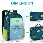 mommore Kids Backpack for Boys Girls 4-8 Kindergarten Elementary School Backpack with Lunch Box - 15” H Fit Folder