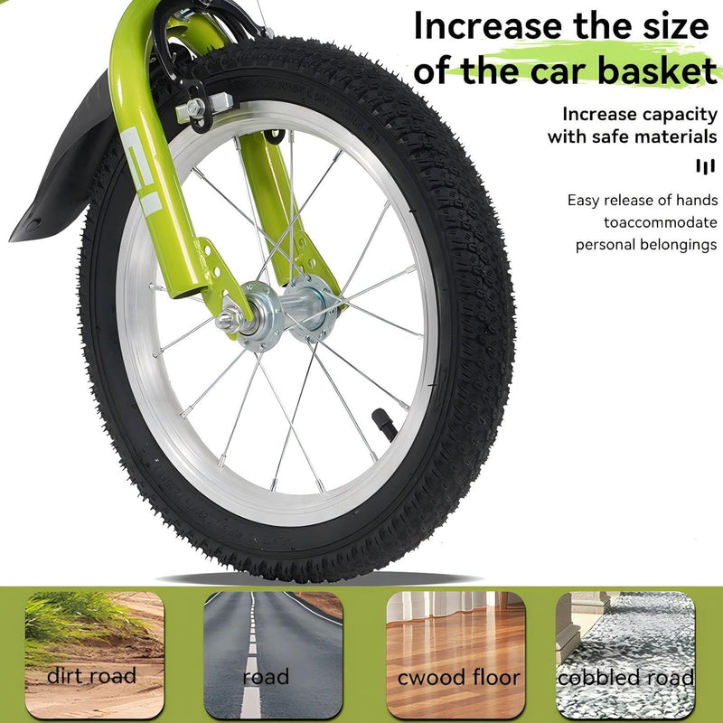 BMX style 16 inch kids' bicycle with adjustable design and training wheels for boys and girls ages 4-7