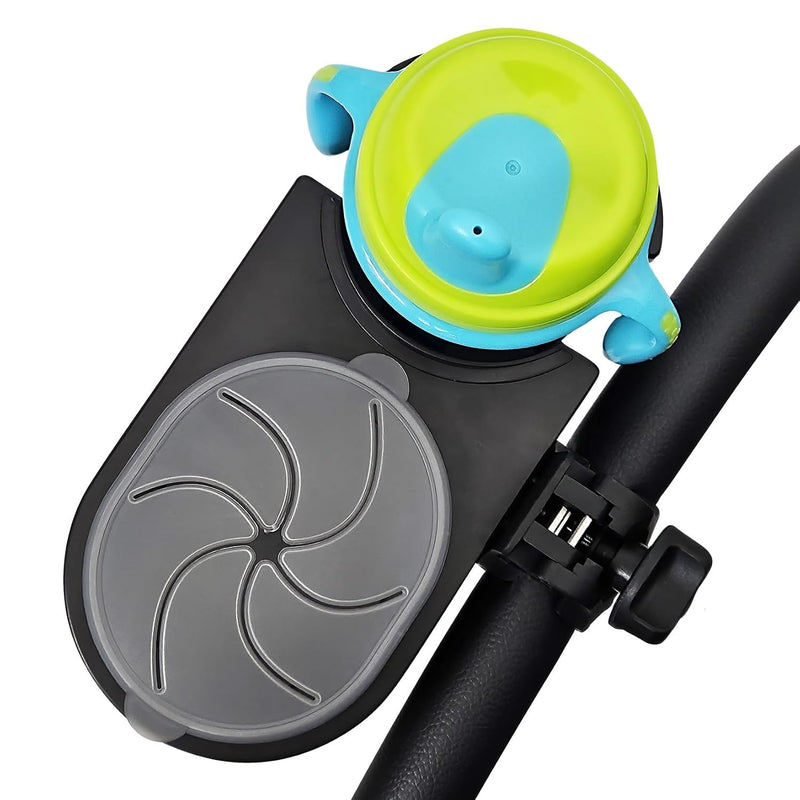 Universal Stroller Snack Tray Attachment | Stroller Cup Holder Attachment Universal Snack Tray for Stroller Tray Attachment | Clip On Baby Stroller Accessories for Joggers, Umbrella & Wagons