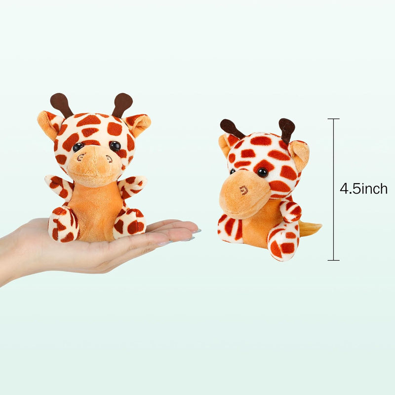 Arrozon 12 Pcs Small Stuffed Animals Bulk, 4.5 Inch Mini Stuffed Animals, Treasure Box Toys for Classroom, Keychain Plushies Toys Claw Machine Carnival Prizes, Party Favors for Kid