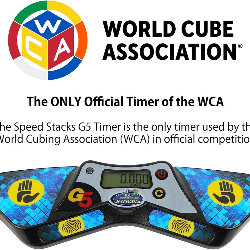 Speed Stacks G5 Timer | Official Sport Stacking and Cubing Association Timer | Accuracy to 0.001 Seconds, Batteries Included