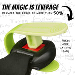 UnbuckleMe Car Seat Buckle Release Tool - Easy Opener Aid for Arthritis, Long Nails, Older Kids - Button Pusher for Infant, Toddler, Convertible 5 pt Harness car Seats - As Seen on Shark Tank (Lime)