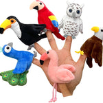 6-Piece Insect Finger Puppet Set for Kids & Toddlers, Soft Fabric Mini Hand Puppets, Realistic Animal Characters for Engaging Role-Playing & Interactive Storytelling Activities.