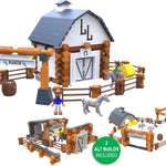 Lincoln Logs 100th Anniversary Tin, Classic Wooden Building Set with 111 All-Wood Pieces