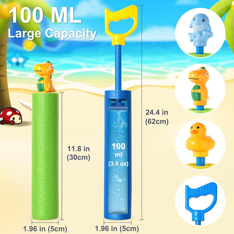 LQYoyz Water Gun, 6 Pack Super Water Soaker Blaster Squirt Guns | Water Guns for Kids, 40 ft Range, Pool Toys for Swimming Pool, Beach, Summer Party & Outdoor Water Games