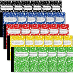 feela Mini Composition Notebook, Cute 30 Pack 5 Pastel Colors Narrow Ruled Mini Composition Books Bulk, Small Pocket Marble Journal Notebooks for Kids Students College, Pocket Size 4.5 x 3.25 in