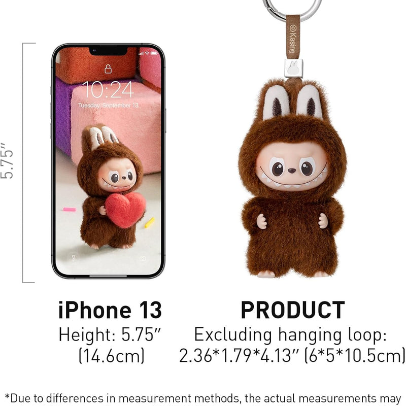 POP MART THE Monster Pin for Love Series (A–M) Mini Labubu Doll Blind Box Mystery Box Keychain – Vinyl Plush Pendant, Bag Charms, Collectible Holiday & Birthday Gift for Kids & Adults, Single Box