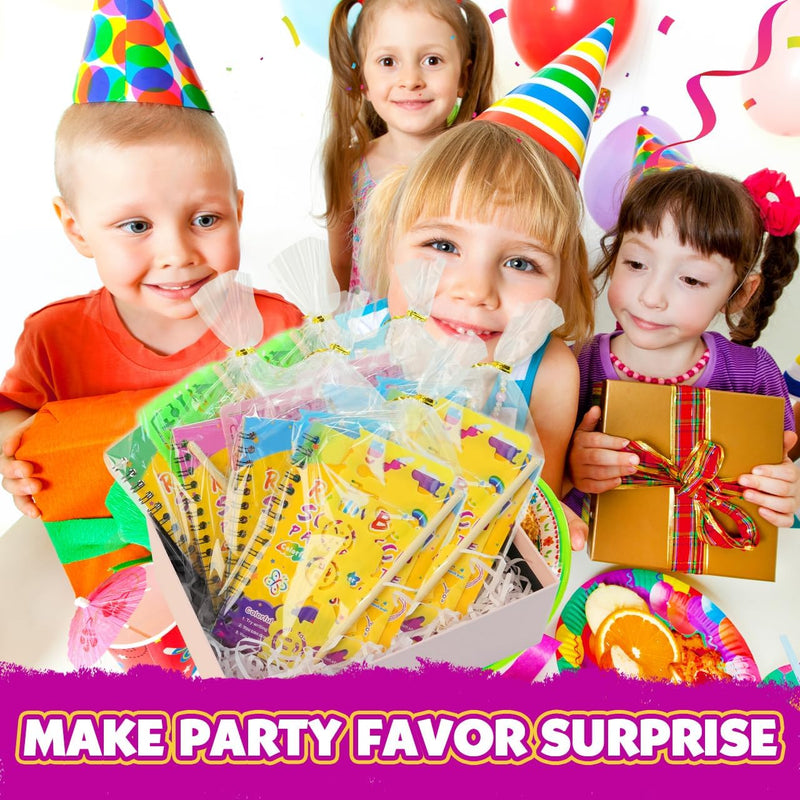 24-pack scratch rainbow art crafts notebooks for kids bulk birthday gift classroom prizes
