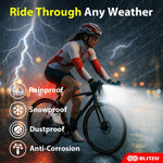 Water-Resistant Bike Light Set for Night Riding, USB Rechargeable Front and Rear Lights with Bell for Safety, 4+5 Modes for Men, Women & Kids
