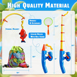 CozyBomB Magnetic Fishing Toys Game Set for Kids, Water Table Bathtub Kiddie Pool Party