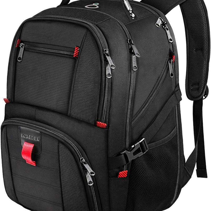 YOREPEK Large Laptop Backpack for Men, Heavy Duty Travel Backpack Carry On Flight Approved, 17 Inch College Work Bookbag, Water Resistant Business Backpack for Men Women, mochilas para hombres