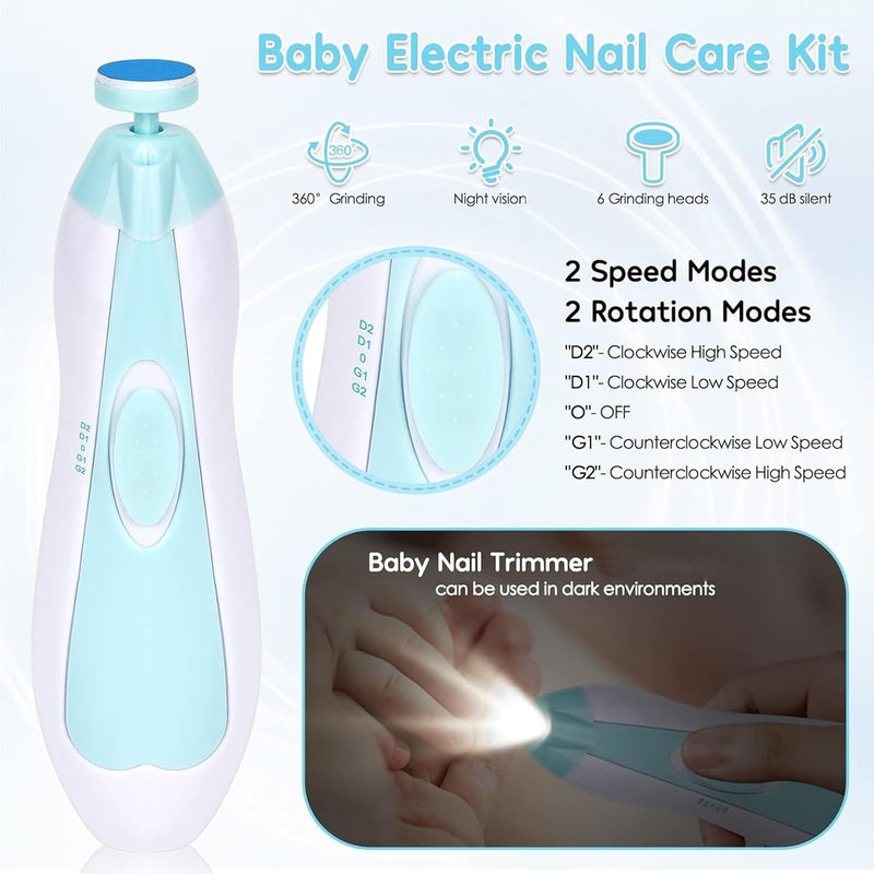 Baby Healthcare and Grooming Kit, Portable Baby Safety Care Set, Baby Essentials kit for Newborn (Blue 20 in 1)