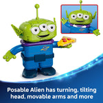 Disney Toy Story Alien Building Toy for Kids Ages 9+ with Movable Parts and Arcade-Style Ride