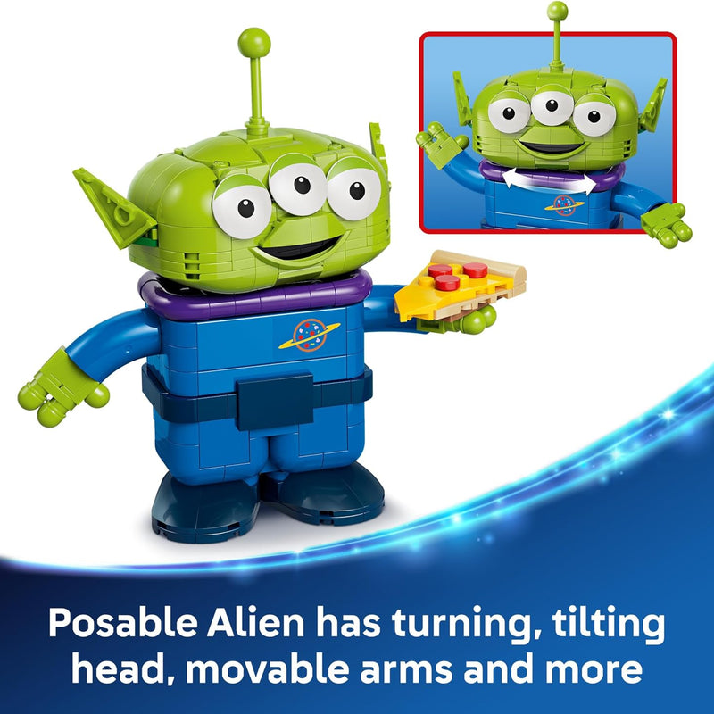 Disney Toy Story Alien Building Toy for Kids Ages 9+ with Movable Parts and Arcade-Style Ride
