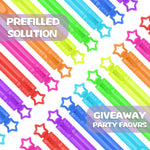 32 Pcs Neon Bubbles Party Favors, Mini Star Bubble Wand in Gift Box for Kids and Toddlers