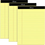 Alitte Legal Notepads 8.5 x 11, Pack of 12 - Perforated Wide Ruled Writing Pad - Premium Thick Paper, No Ink Bleeding - Blank Legal Pads For Home, Office, School, Business - 50 Sheets Per Notebook