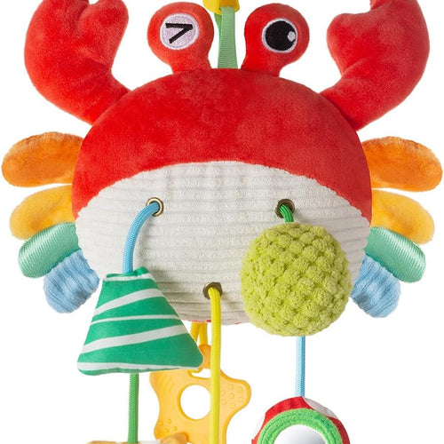 Car Seat Toy, Stroller Toy with a Convenient Clip | Carseat Toys Hanging Baby Accessories,Built-In Bell, Rattle,Mirror for infant,Babies Gift 0-3-6-12 months Boy Girl