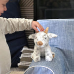 The Petting Zoo Goat Stuffed Animal Plushie, Gifts for Kids, Wild Onez Babiez Farm Animals, Goat Plush Toy 6 inches
