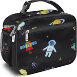 Kids Lunch Box for Boys Girls Lunch Bag Insulated Durable Lunchbox Children Lunch Tote Bag for School Black