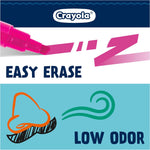 Crayola Take Note Dry Erase Markers for School (12ct) Teacher Classroom Supplies, Chisel Tip Whiteboard Markers, Must Haves
