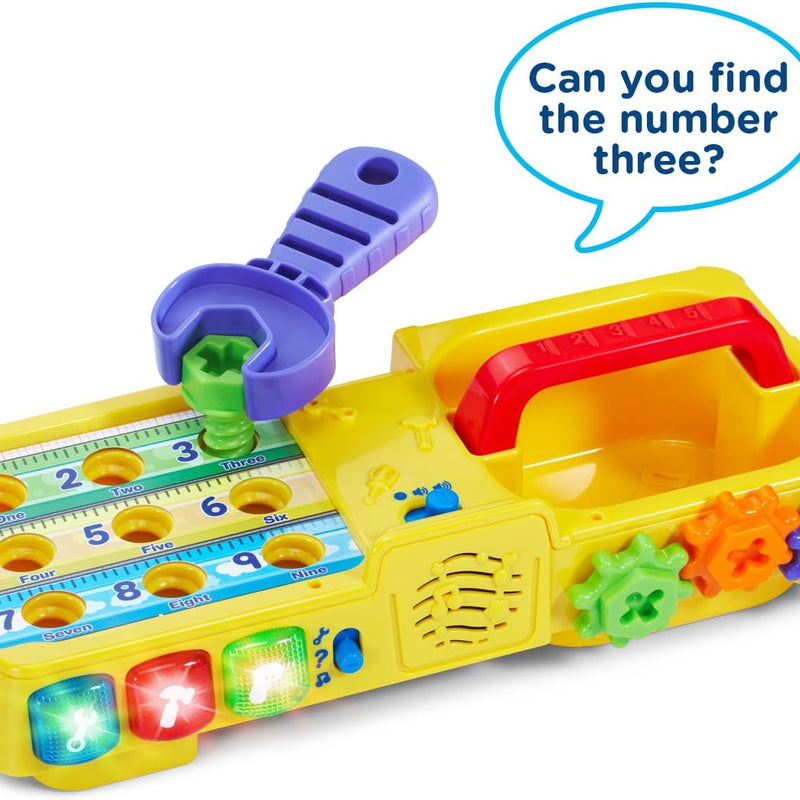 VTech Learning Drill and Toolbox for Toddlers, Includes Electronic Fix-it Tray and Working Drill, Ages 3+