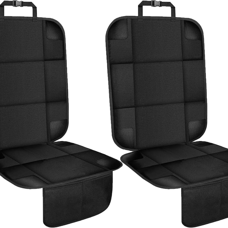 VLM Car Seat Protector for Child Baby Car Seat,600D Waterproof Car Seat Cover with Thick Padding, Non-Slip Backing and Mesh Pockets