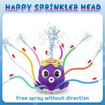 Outdoor Water Spray Sprinkler, Summer Outside Toys for Kids Toddlers | Backyard Games with 8 Wiggle Tubes, Attaches to Garden Hose Splashing Fun Toys for 3 4 5 6 7 8 Year Old Boys Girls Gifts