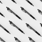 deegtran Pens Bulk, 30 Pack No Bleed Black Ink Click Pens with Soft Grip, Wholesale Retractable Ballpoint Pens for Office School, Medium Point Smooth 1.0MM