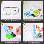 BeAndge STEM Robotics Kit for Kids, 6 IN 1 Science Experiments, Engineering Building Kids Activities 6-8