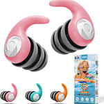 Waterproof Swimming Ear Plugs for Adults Kids, 3 Pairs Reusable Silicone | Reusable swim earplugs for pools, surfing, diving, showering and water sports, Keep Water Out and Ear Protection