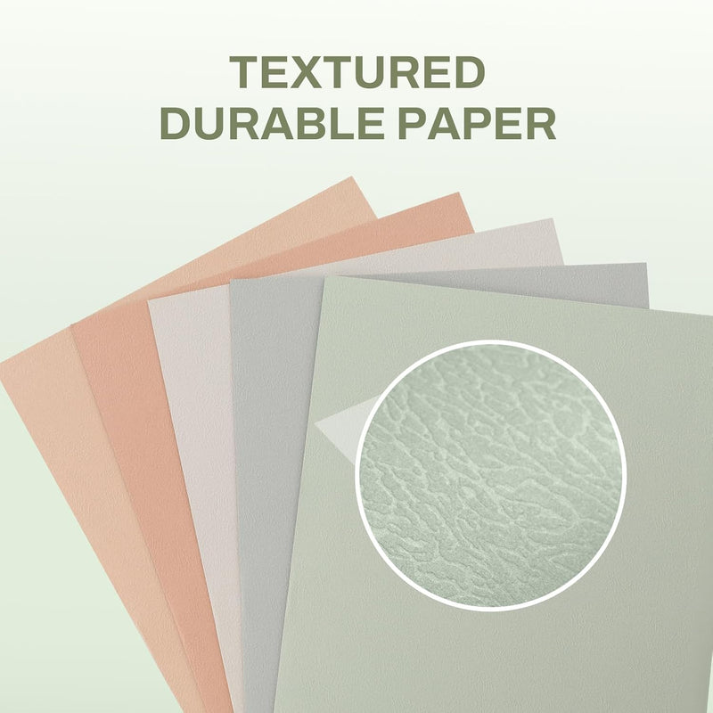 SUNEE Folders with Pockets (25 Pack, Pastel Colors), 2 Pocket Folders Fit Letter Size Paper, Paper File Folder for School Office Home Business