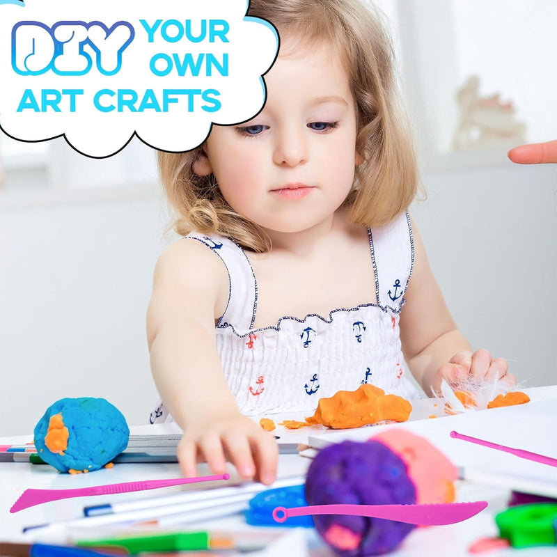 MuseLuxe 32 Colors Air Dry Clay Kit with 3 Sculpting Tools, Safe & Non-Toxic