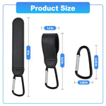 4 Pack Stroller Hooks, Non-Slip Carabiner Clips for Baby Stroller | Adjustable Stroller Hooks Hold Diaper Bags & Purses. Universal Carabiner Clips Fit Strollers, Bikes, Wheelchairs and Walkers