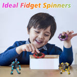 Gokeey Transformable Fidget Spinners - Eco-Friendly ABS Plastic, 4 Colors, Finger Gyros, Stress Relief Toys for Kids & Adults
