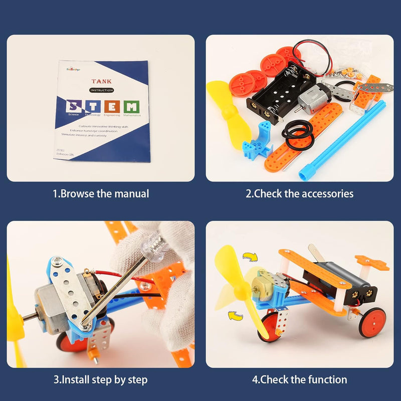 STEM Kits for Kids, Ages 6-12, Robotics Science Experiments, Building Robot Cars, STEM Activities, Educational Toys, Birthday Gifts