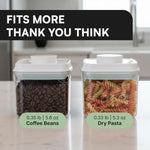 Bop Top Airtight Food Storage Containers | Pop-Top Lid | 2 Cups / 16 Oz | kitchen canister set, for flour, sugar, snacks, pasta, baking