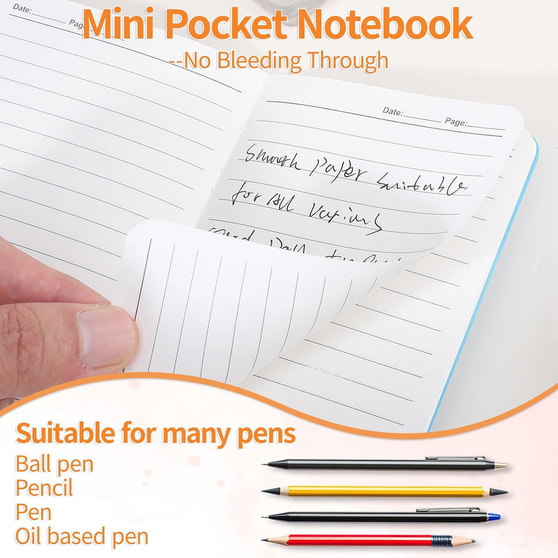BESARME 16 Pack Mini Notebooks Bulk, A6 Small Lined Pocket Notebook Prizes for Kids Classroom Student Birthday Gifts from Teacher School Supplies Bulk