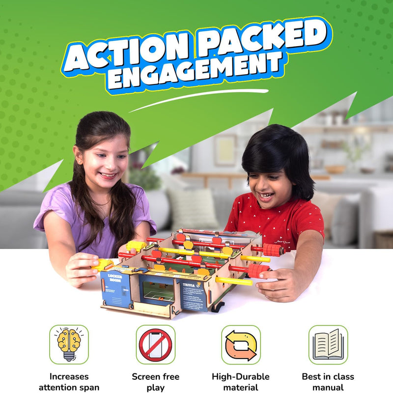 Smartivity Foosball Table for Kids Age 6-14 Years | STEM Educational Science Toy | DIY Indoor Games