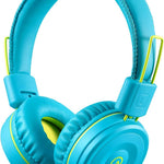 noot products K22 Kids Headphones Wired 3.5mm Jack, Foldable, Flamingo Pink | Stereo Tangle-Free 5ft Long cord, Plug-in, On-Ear Headset for Children, Boys, Girls, iPad, School, Kindle, Travel, Plane