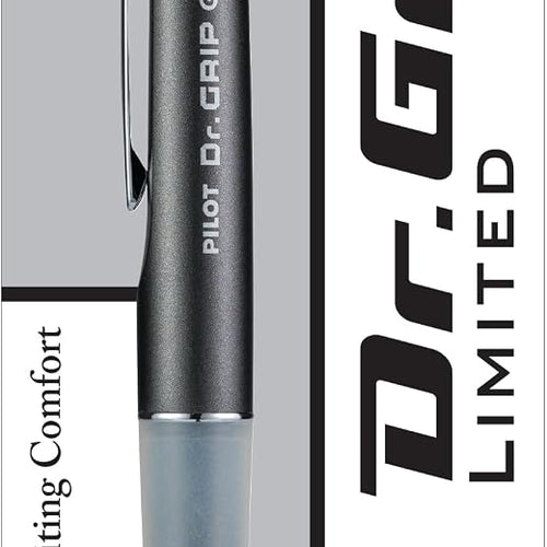 PILOT Dr. Grip Limited Refillable & Retractable Gel Pen, Fine Point, Black, Single Pen - Ideal for School, Journaling & Office Writing