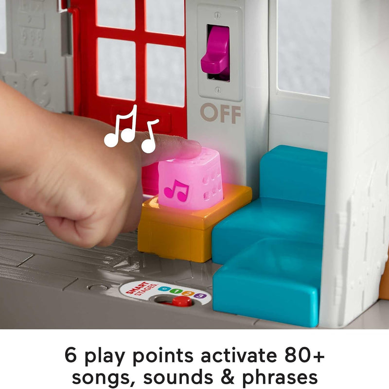 Fisher-Price Little People Toddler Toy Friends Together Play House Pretend Playset with Learning Songs for Preschool Kids Ages 1+ Years