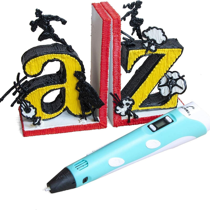 SCRIB3D P1 3D Printing Pen with Display and Starter Colors