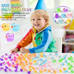 Mini Ducks 120Pcs Luminous Mini Resin Ducks Glow in The Dark, Tiny Animals Bulk to Hide, Miniature Ducks Figures for Garden Aquarium DIY Crafts Party Favors Hide & Seek Toys