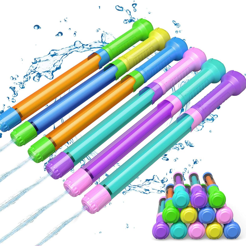 12 Pack Water Gun Soaker Blaster - Bulk Squirt Guns Kids Adults Pool Toys | Outdoor Swimming Pool Summer Beach Activity Fighting Party Game