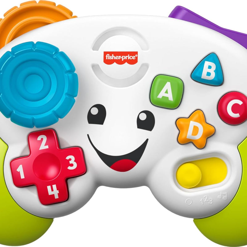 Fisher-Price Baby & Toddler Toy Laugh & Learn Game Controller, Green, Musical Learning Activity for Pretend Play Infants Ages 6+ Months