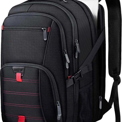 ANTERK Extra Large Travel Laptop Backpack, 17.3 Inch Carry on Backpack for Men Women, Big Anti Theft Water Resistant College Bussiness TSA Airline Approved Work Computer Backpack, Black